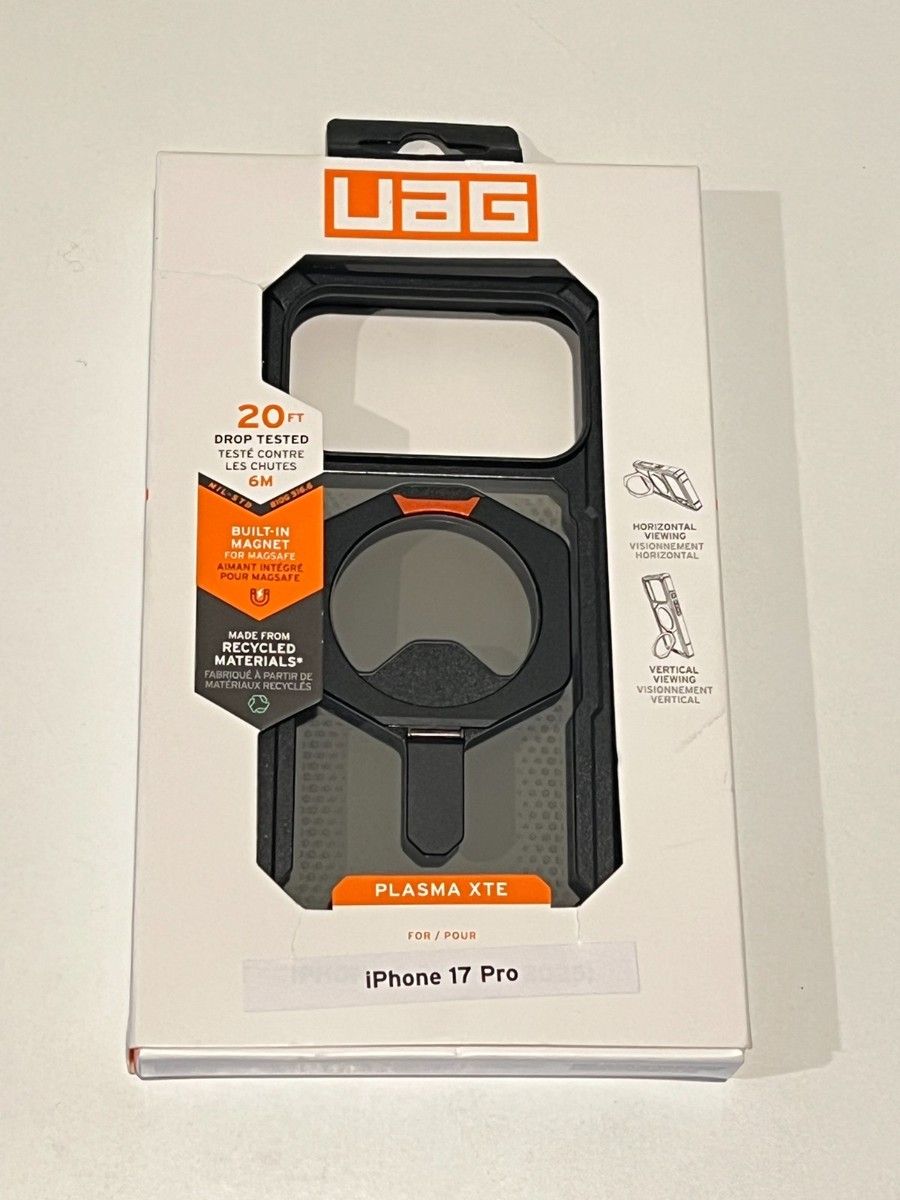 UAG Plasma XTE MagSafe - etui do iPhone 17 Pro kompatybilne z MagSafe (black / pop orange)