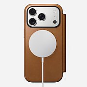 NOMAD Modern Leather Folio - skórzane etui do iPhone 17 Pro kompatybilne z MagSafe (english tan-c) [go]