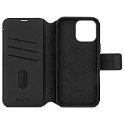 Decoded Leather Detachable Wallet - skórzana obudowa ochronna do iPhone 16 Pro Max kompatybilna z MagSafe (black)