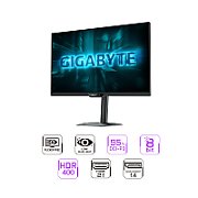 Monitor Gaming Gigabyte G27U EK, Panel Size: 27  SS IPS, Panel Backlight/Type: EDGE, Display Surface: Non-glare type, Color Saturation: 95% DCI-P3/ 122% sRGB, True Resolution: 3840 x 2160 (UHD), Brightness: 350 cd/m2 (TYP), Contrast Ratio(Max): 1000.1 TYP, Dynamic Contrast: Viewing Angle