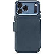 Decoded Leather Detachable Wallet - skórzana obudowa ochronna do iPhone 17 Pro kompatybilna z MagSafe (navy shadow)