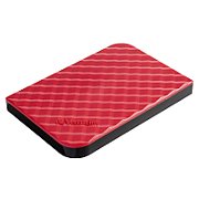 HDD portabil Verbatim 1TB USB 3.0, rosuUSB plug'n'play