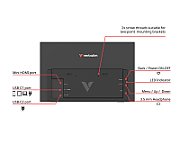 Monitor portabil Verbatim 15.6  LightFHD 1920x1080, IPS,USB-C,mini HDMI,carcasa plastic