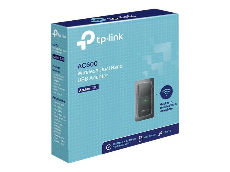 Adaptor wireless TP-Link, AC600 Dual-band, 433/150Mbps, USB2.0, Realtek
