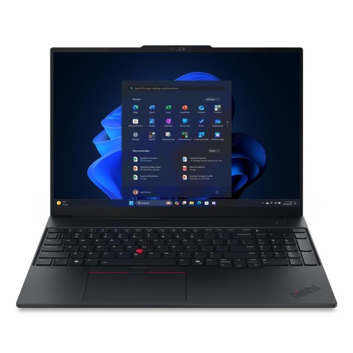 Laptop Lenovo ThinkPad E16 Gen 3 21SR0044UK, 16 inch 1920 x 1200, Intel 225U (12 C / 14 T, 1.5 GHz - 4.8 GHz, 12 MB Smart Cache cache, 57 W), 16 GB DDR5, 512 GB SSD, Intel Graphics, Windows 11 Pro