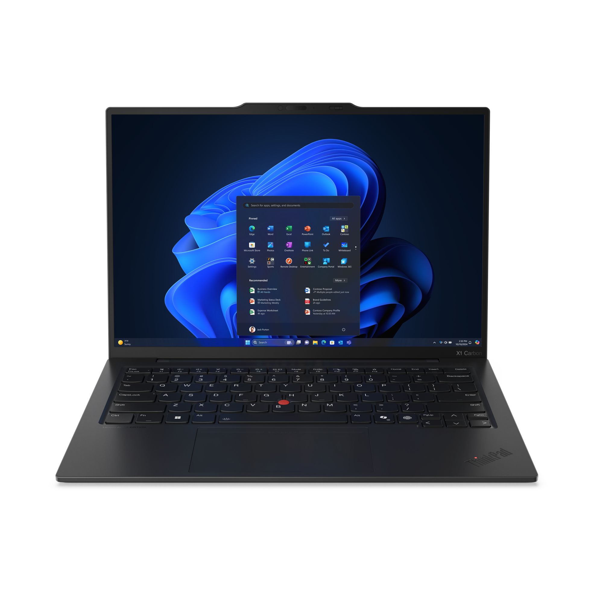 Laptop Lenovo ThinkPad X1 Carbon Gen 13 Aura Edition 21NX007BUK, 14 inch 1920 x 1200, Intel 255U (12 C / 14 T, 2.4 GHz - 5.20 GHz, 12 MB cache, 57 W), 16 GB LPDDR5X, 512 GB SSD, Intel Graphics, Windows 11 Pro