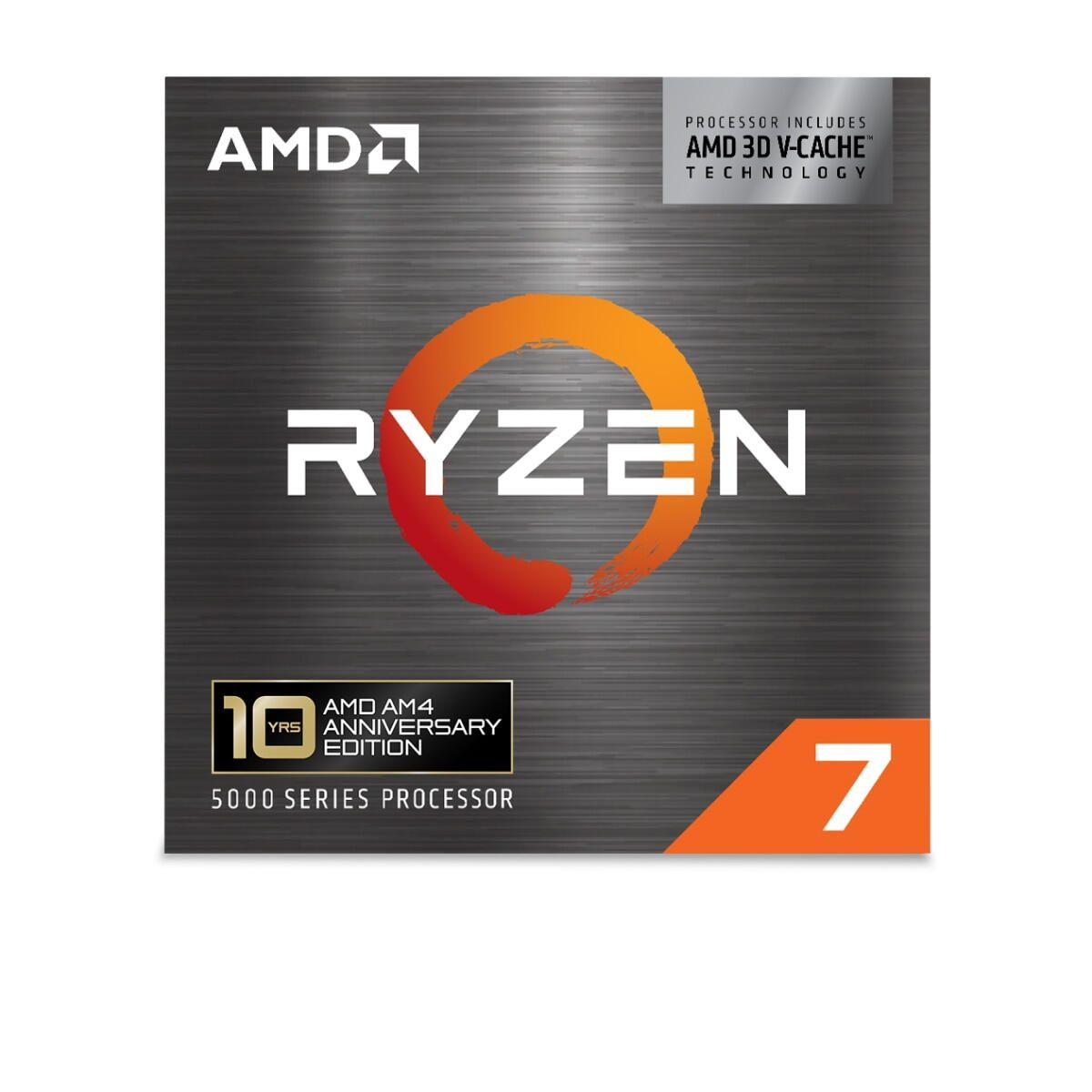 Procesor AMD Ryzen 7 5800X3D 10th Anniversary Edition, 8C / 16T, 3.40 - 4.50 GHz, 100 MB cache, 105 W, Box