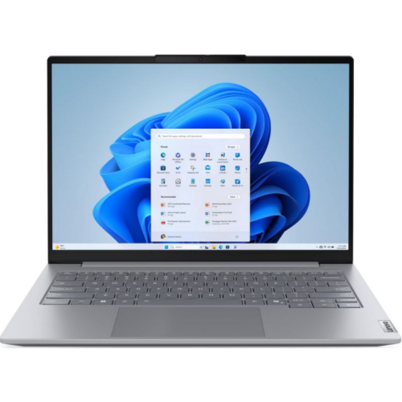Laptop Lenovo ThinkBook 14 G9 IRL 21UY005VRI, 14 inch 1920x1200, Intel Core 7 240H (10 C / 16 T, 2.5 GHz - 5.2 GHz, 24 MB cache, 45 W), 16 GB DDR5, 512 GB SSD, Intel Intel Graphics, Free DOS, Tastatura English (EU), Arctic Grey