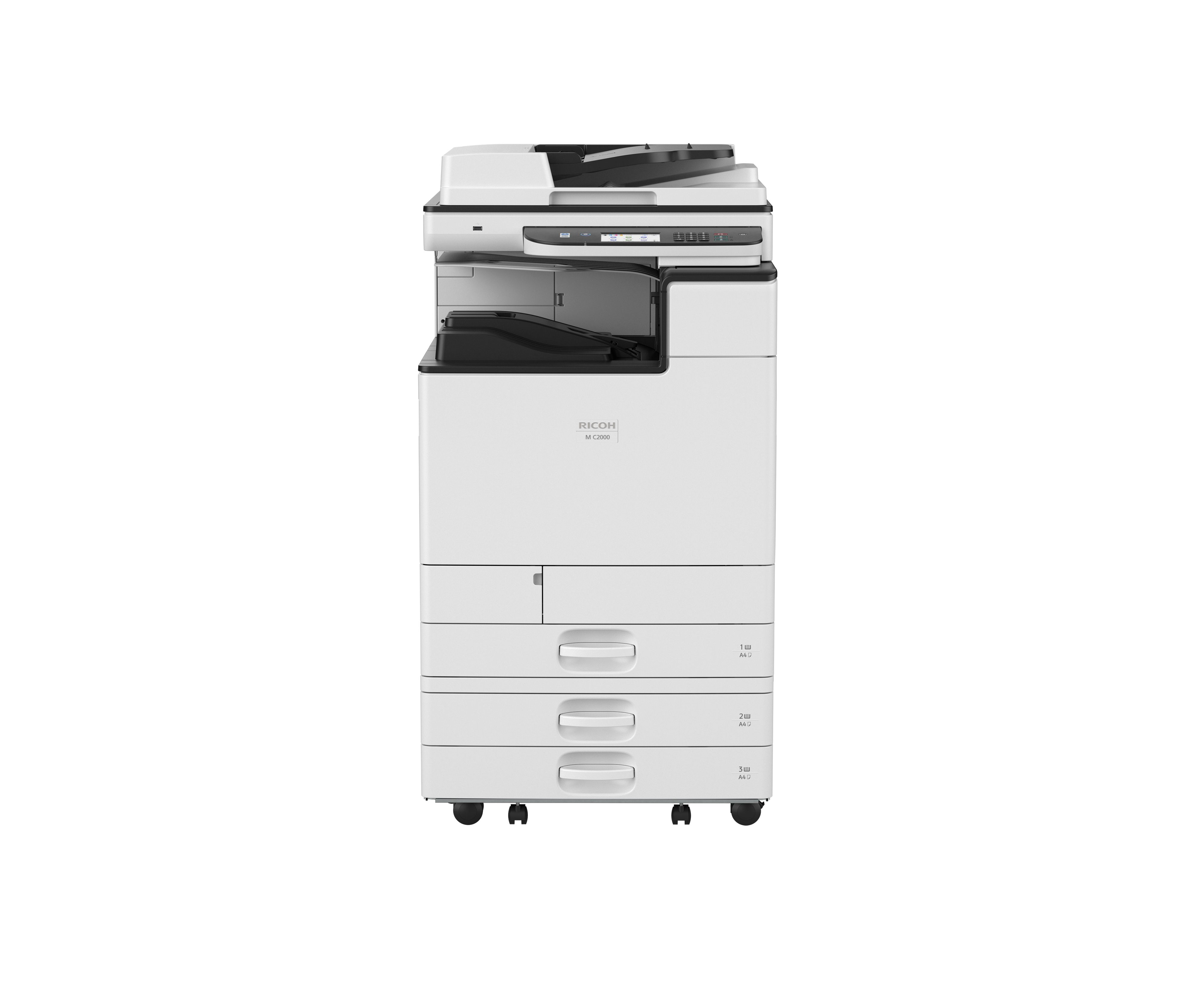 Multifunctional laser color Ricoh M C2000 configuratie 2 cu 2 tavi si masa