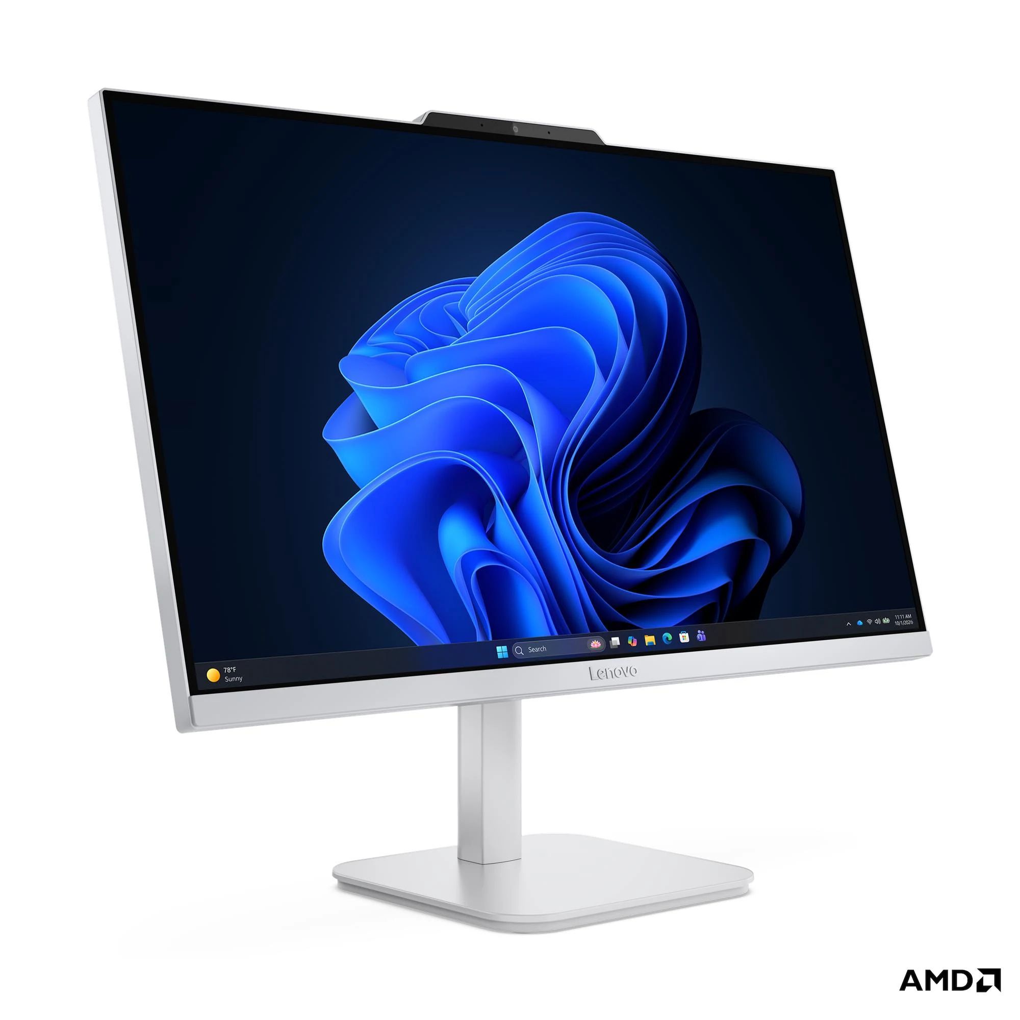 All-In-One Lenovo AIO F0JS004JNY, 23.8 inch 1920 x 1080, AMD Ryzen 3 7320U (4 C / 8 T, 2.4 GHz - 4.1 GHz, 4 MB cache, 15 W), 8 GB LPDDR5, 256 GB SSD, AMD Radeon 610M 0 GB, Windows 11 Home, Cloud Grey