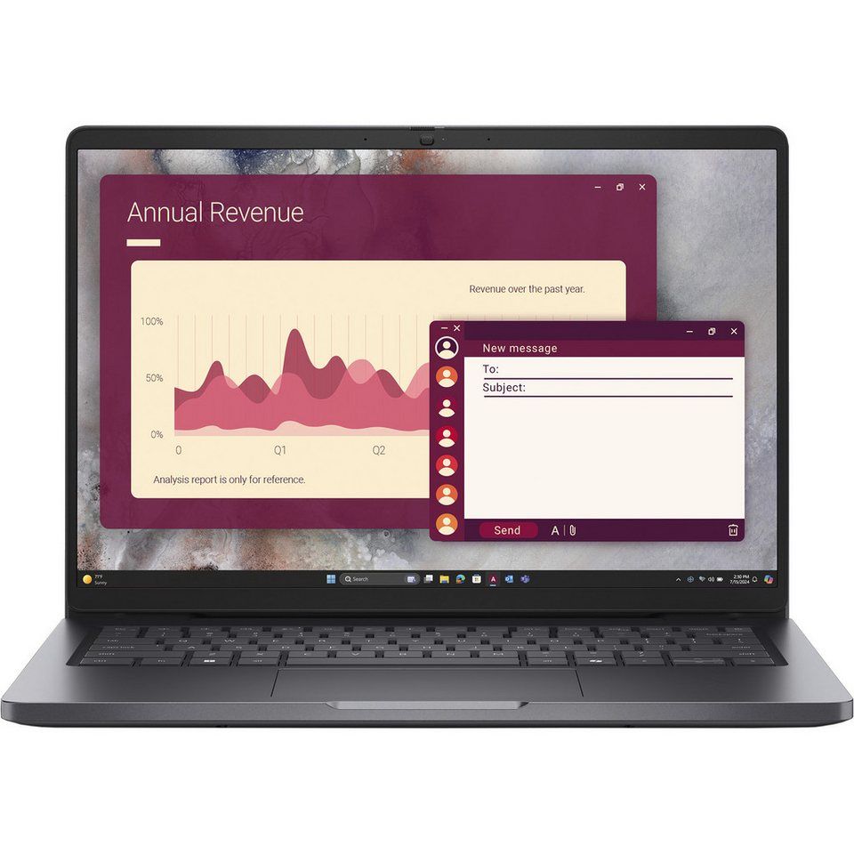 Laptop Dell Pro 14 PC14250, 14 inch 1920 x 1200, Intel Core ultra 5 225H (14 C / 18 T, 1.7 GHz - 4.9 GHz, 18 MB Intel Smart Cache cache, 28 W), 16 GB LPDDR5X, 512 GB SSD, Intel Intel Arc Graphics, Windows 11 Pro, Tastatura Romanian, Platinum Silver