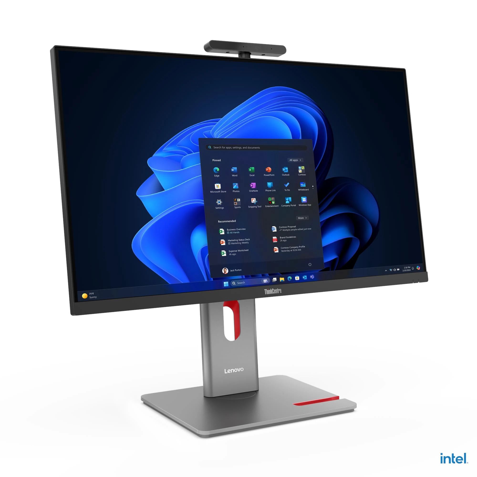 All-In-One Lenovo ThinkCentre M90a Pro Gen 6 13AM0004PB, 27 inch 2560 x 1440, Intel Core Ultra 5 225 (10 C / 10 T, 2.0 GHz - 4.8 GHz, N/A cache, 65 W), 16 GB DDR5, 512 GB SSD, Intel Intel Graphics 0 GB, Windows 11 Pro, Negru