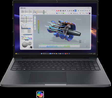 Laptop Dell Precision 5-16, 16 inch FHD+, Intel Core ultra 7 366H (N/A C / N/A T, N/A - 4.8 GHz, 18 MB cache, N/A), 32 GB LPDDR5X, 1 TB SSD, Nvidia RTX PRO 2000 Blackwell, Windows 11 Pro, Tastatura International, Titan Gray