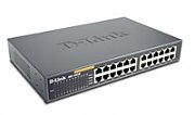 D-Link D-Link 24-port 10/100M NWay Desktop - Internal PSU (incl. 19  rack mount kit) Unmanaged