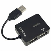 HUB extern LOGILINK, porturi USB: USB 2.0 x 4, conectare prin USB 2.0, cablu 0.05 m, negru,  UA0139   (include TV 0.75 lei)