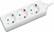 PRELUNGITOR LOGILINK, Schuko x 3, conectare prin Schuko (T), cablu 1.4 m, 16 A, protectie copii, alb,  LPS205  (include TV 0.75 lei)