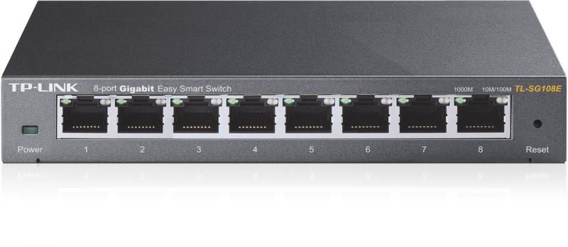 TP-LINK SWITCH TP-LINK  8 porturi Gigabit. carcasa metalica  TL-SG108E  (include timbru verde 1.5 lei)