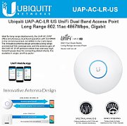 Ubiquiti Access-Point UniFi UAP-AC-LR 802.11ac incl. PoE adapter