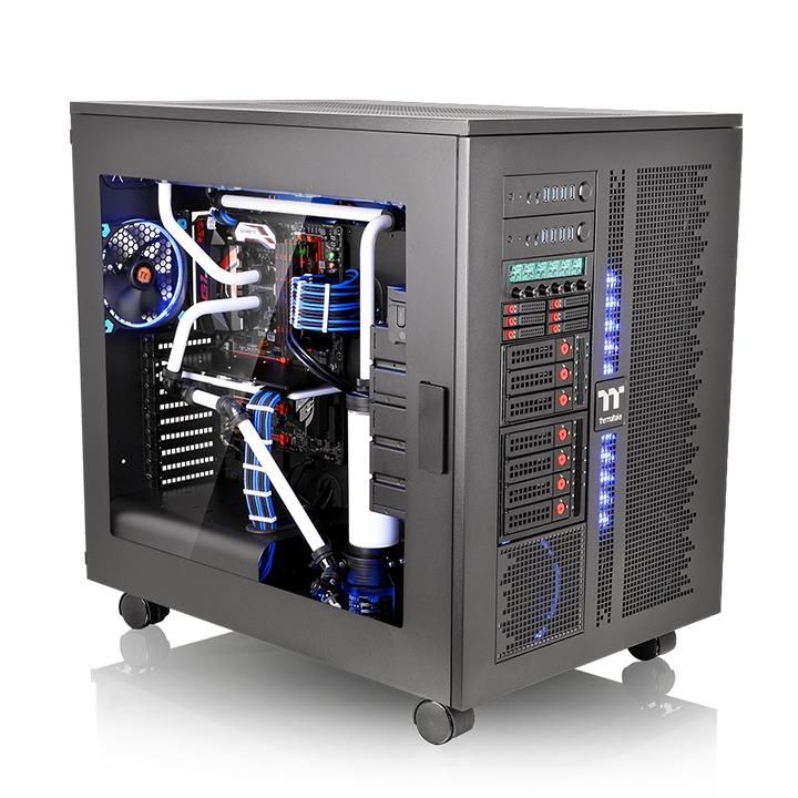 Carcasa Thermaltake Core W200, Super Tower, eATX, Negru 